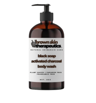 black soap w/ activated charcoal body wash