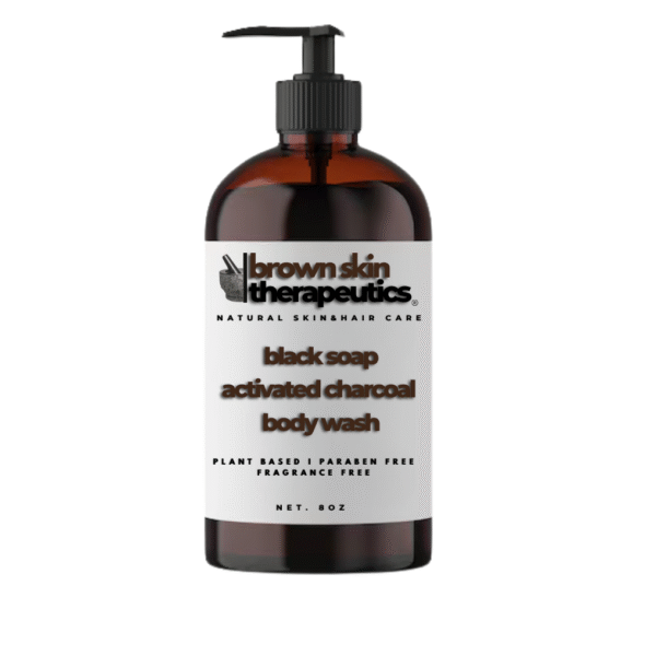 black soap w/ activated charcoal body wash